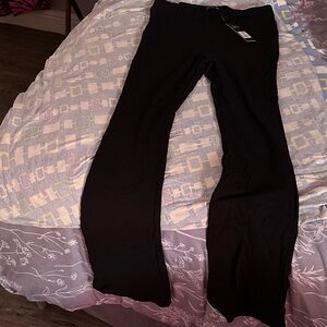 Black Flared Lounge Pants